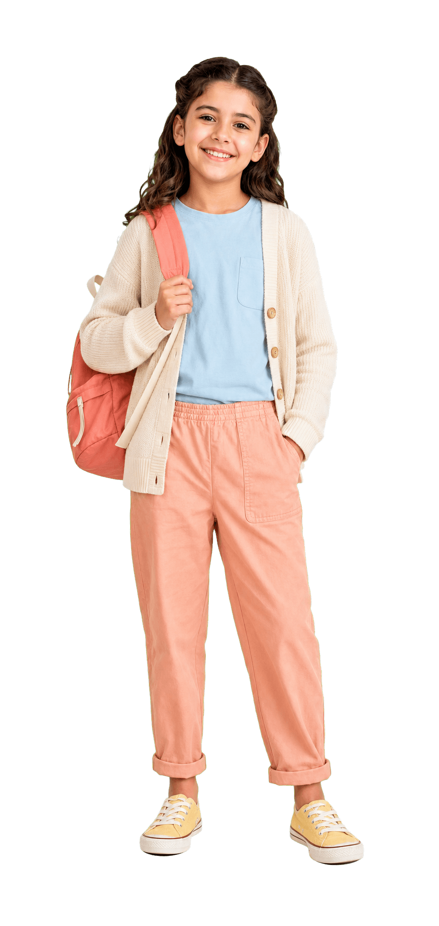 Child wearing the featured kids collection